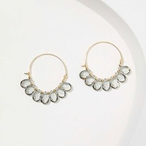 Loft Stone Hoop Earrings